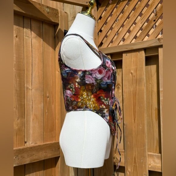 🆕 SELKIE 🧿 NWOT Genevieve Duchess Corset, Still Life Portrait - Sz L - Picture 7 of 16